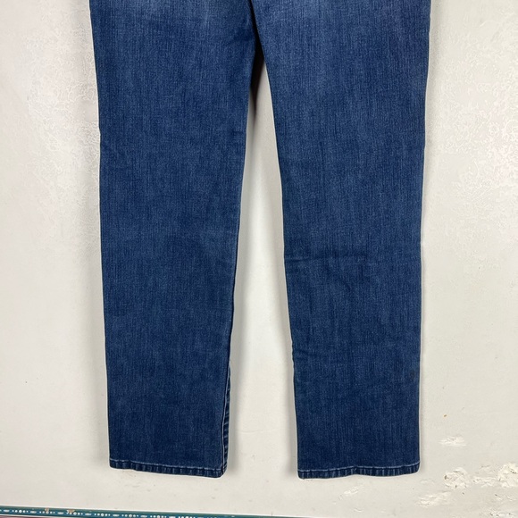 Soft Surroundings Triple S Straight Leg Jeans High Waist Dark Blue Size 6 - Picture 9 of 10